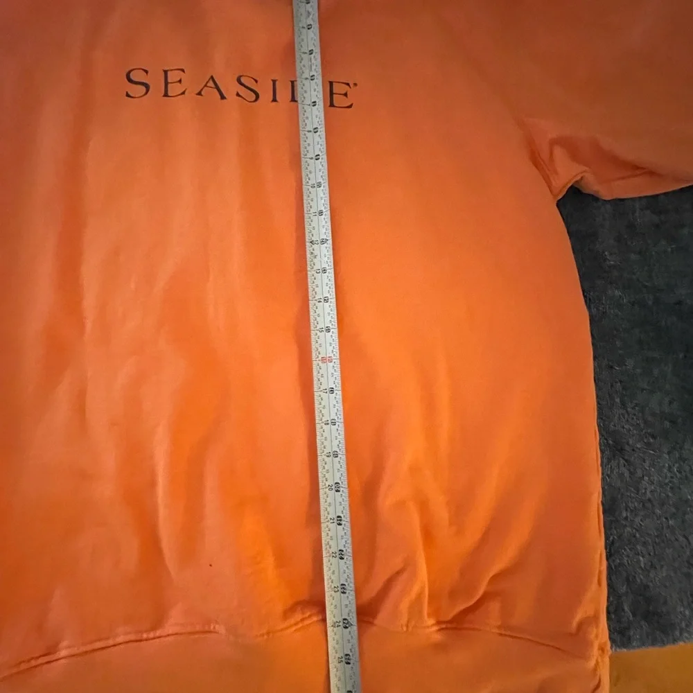 Seaside  unisex  Coral Sweatshirt - Picture 4 of 6